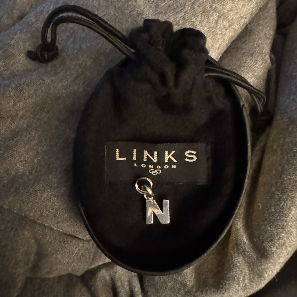 Silver Initial Charm